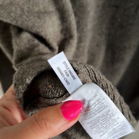 Madewell Green Oversized Knit Tunic Sweater - Picture 6 of 7